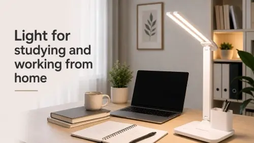 What kind of light is best for studying at home and working from home?